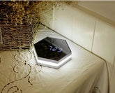 LED Mirror Alarm Clock with Touch Dimmer