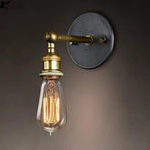 Modern Country Style Brass Wall Light E27 Matte Finish