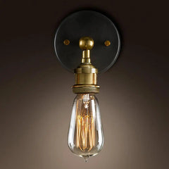 Modern Country Style Brass Wall Light E27 Matte Finish