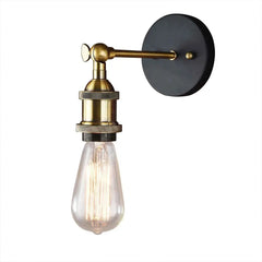 Modern Country Style Brass Wall Light E27 Matte Finish