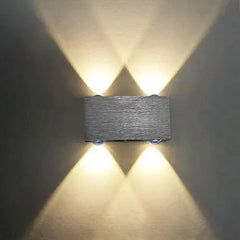 Modern LED Cube Wall Light Aluminium IP44 2W to 6W