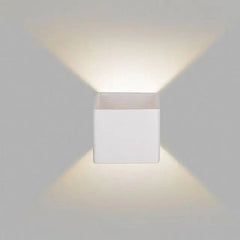 Modern LED Up Down Cube Wall Light Aluminium COB 3W