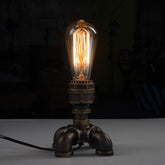 Vintage Metal Desk Lamp Aged Patina Foundry Finish E27 Hand-Assembled