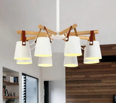 Modern Nordic Pendant Chandelier Iron LED 4-6-8 Lights