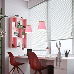 Modern Nordic Pendant Light Rubber Wood Metal E27
