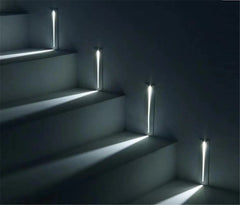 Recessed Effect Wall Light Aluminium LED 3W IP44 18 cm