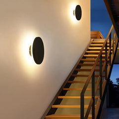 Disc Reflector Wall Light Aluminium LED IP44 Round or Cubic