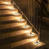 Solar In-Ground Recessed Light, IP67, Walkable, Twilight Sensor, Stainless Steel