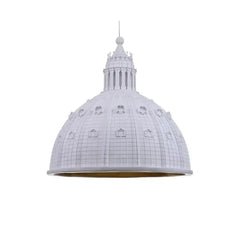 Vintage Italian Style Metal Acrylic Pendant Light White Black