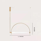 Geometric Decorative Pendant Light LED — Gold or Black, S/M/L/XL