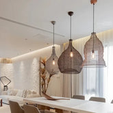 Braided Metal Pendant Light E27 Black — S & M