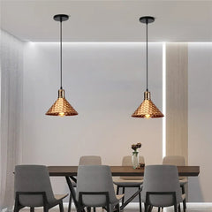 Hammered Metal Pendant Light E27 Black White Grey Gold