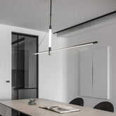 Linear LED Pendant Light E14 Dimmable Black White 120cm Bar