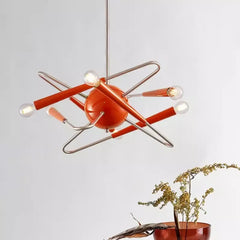 Orange Sputnik Pendant Light E14 IP65 — Acrylic & Metal