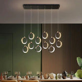 Multi-Head Linear Pendant Light LED Dimmable 5 to 12 Heads