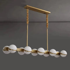 Gold Rope Linear Pendant Light E27 Dimmable IP65