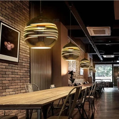 Smoked Brown Glass Globe Pendant Light E27 Metal