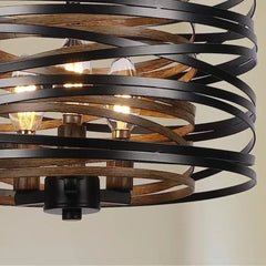 Black Concentric Rings Pendant Light E14 — S Ø32cm / M Ø50cm