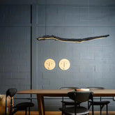 Sculptural Organic LED Pendant Light E27 Dimmable Black S/M