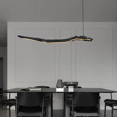 Sculptural Organic LED Pendant Light E27 Dimmable Black S/M