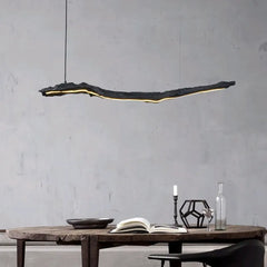 Sculptural Organic LED Pendant Light E27 Dimmable Black S/M