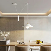 Conical Shade Pendant Light E27 Ø42cm — Black or White, 3 Colour Temperatures