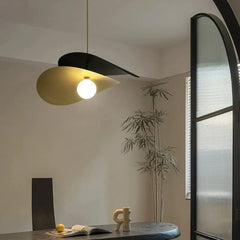 Modern Black Brass Minimalist Pendant Light E27 — S/M