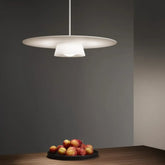 Black Circular LED Ring Pendant Light E27 — Ø40cm, 3000K/4000K