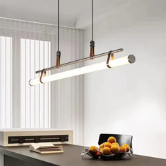 Linear LED Tube Pendant Light G4 Black Gold S M L