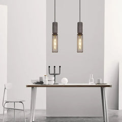 Black Glass Metal Pendant Light E27 Industrial Vintage 6 Shapes