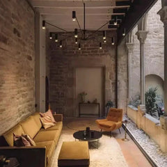 Multi-Arm Black Pendant Light Adjustable Spotlights LED