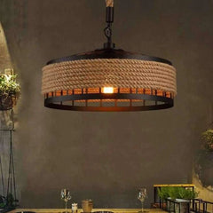 Industrial Vintage Pendant Light Black Aluminium E27