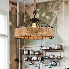 Industrial Vintage Pendant Light Black Aluminium E27
