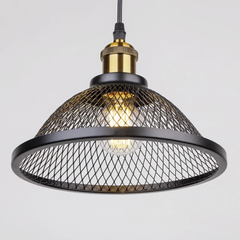 Black Mesh Pendant Light