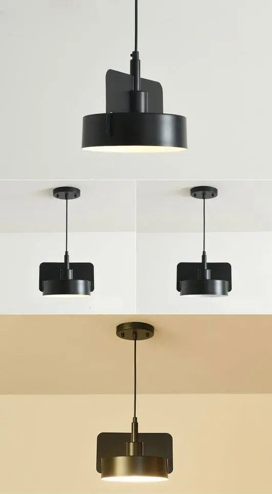 Nordic Modern Pendant Light Metal LED 3 Sizes Grey Black Brown