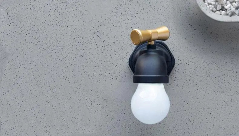 Tap Shape Night Light with Sound Sensor and Rechargeable Battery