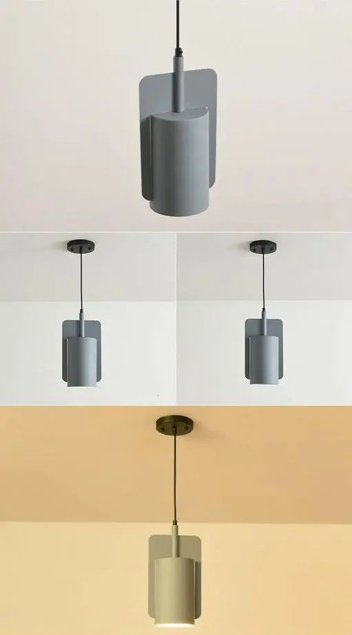 Nordic Modern Pendant Light Metal LED 3 Sizes Grey Black Brown