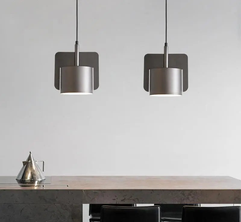 Nordic Modern Pendant Light Metal LED 3 Sizes Grey Black Brown