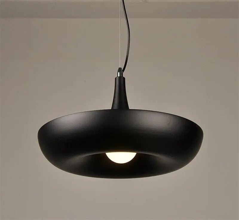 Modern Plant Pendant Lampshade Iron E27 40cm White Black Green