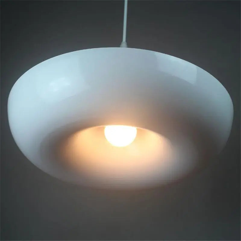 Modern Plant Pendant Lampshade Iron E27 40cm White Black Green