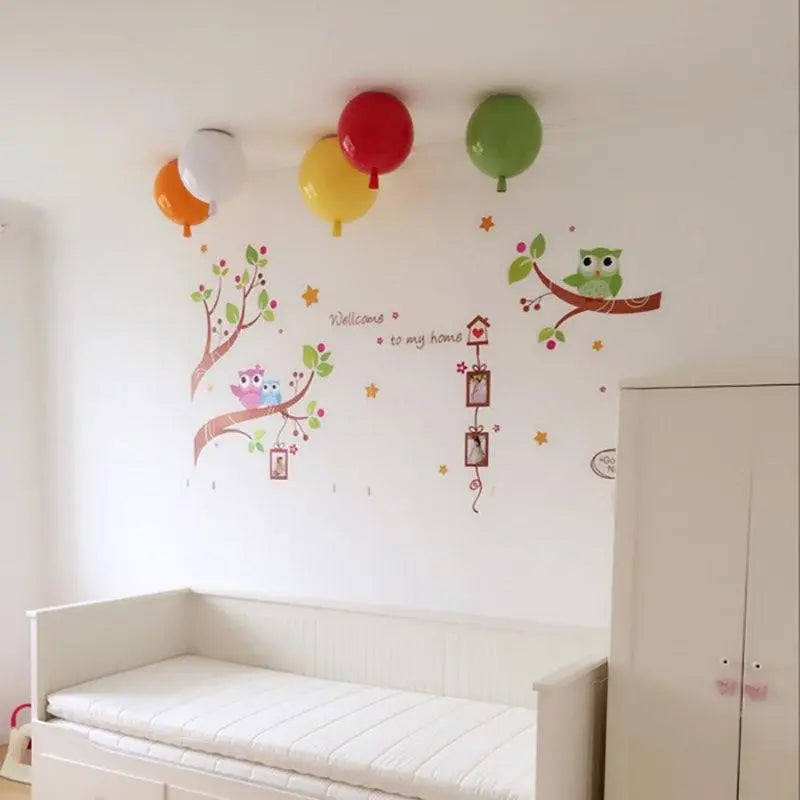 Balloon Ceiling Light Metal Acrylic E27 20 cm 6 Colours