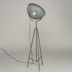 Industrial Loft Cinema Floor Lamp Concrete Grey Wood Metal E27 150cm