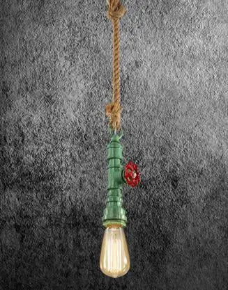 Industrial Hemp Rope Pendant Light E27 — 6 Colours