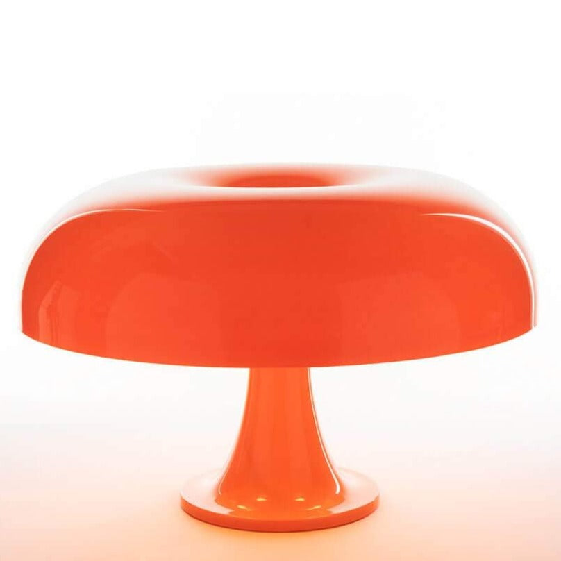 Vintage Orange Desk Lamp Mushroom Shape Acrylic Shade E27 Max 40W