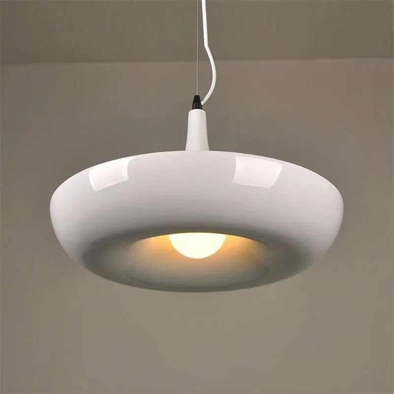 Modern Plant Pendant Lampshade Iron E27 40cm White Black Green