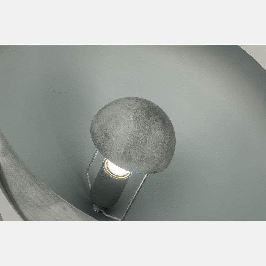 Industrial Loft Cinema Floor Lamp Concrete Grey Wood Metal E27 150cm