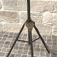 Industrial Cinema Iron Floor Lamp Hand-Finished Wood Steel E27