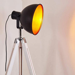 Projo Industrial Cinema Floor Lamp White Base E27