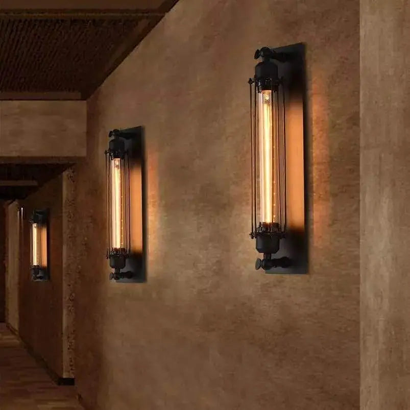 Industrial Vintage Wall Light Iron E27 45 cm