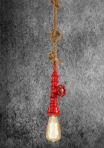 Industrial Hemp Rope Pendant Light E27 — 6 Colours